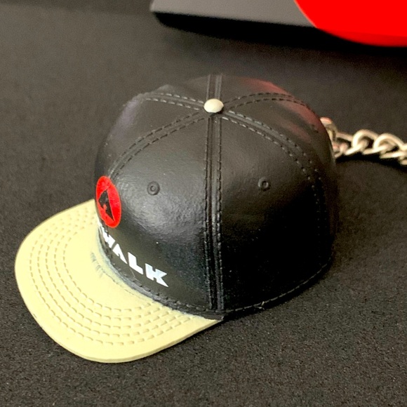 Airwalk Black/Khaki Baseball Hat Keychain - 4inch Replica Keychain - Picture 4 of 9